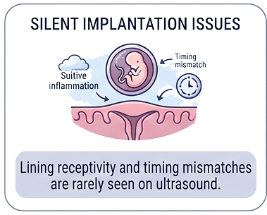 Implantation can fail silently too