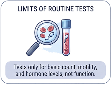 Normal reports only test what they are designed to test