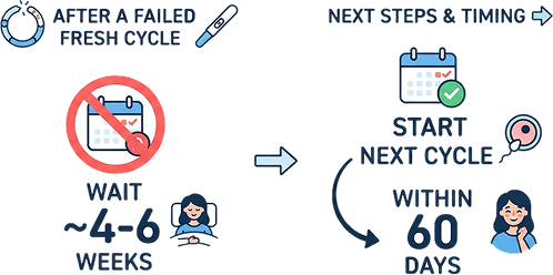 After a Failed Fresh Cycle-next-steps